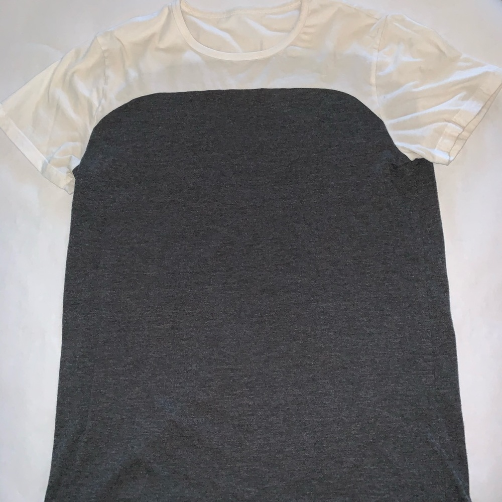 White and grey kids tee